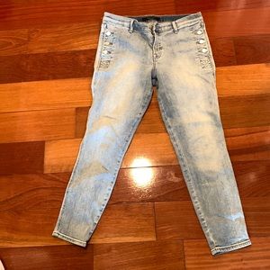 J Brand button front skinny jeans size 31